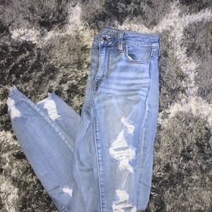 American eagle ripped skinny jeans